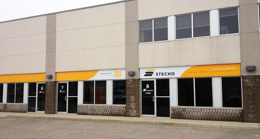 Stecho Electric's offices in Waterloo, Ontario.